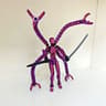 Titan 13 Poseable 3D Printed Action Figure  Articulated Robot Mannequin Toy For Creative Play  Disp 7