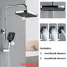 12Inch Rain Shower Head And Handheld Combo  High Pressure 3Mode Bathroom Shower Set 6