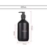 Matte Black Refillable Pump Dispenser Bottle 300500ml For Soap Shampoo  Lotion 7
