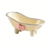 Mini Bathtub Soap Dish With Bow  Draining Cute Soap Holder For Bathroom Countertop 5