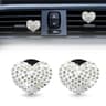Heart Rhinestone Aromatherapy Vent Clip Set  Car Air Vent Air Freshener Clip Diamond Car Interior D 9