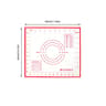 ExtraThick Silicone Pastry Mat With Measurements NonStick Kneading  Rolling Baking Mat With Scale 6
