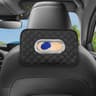 PU Leather Sun Visor Car Tissue Holder With Adjustable Straps  SpaceSaving Car Tissue Holder For A  1