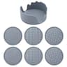 Silicone Coasters With Holder Set Of 6  Thick NonSlip Drink Coasters For Hot  Cold Drinks 7