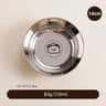 Stainless Steel Mini Round Plates  Portion Control Unbreakable  Dishwasher Safe 8
