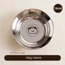 Stainless Steel Mini Round Plates  Portion Control Unbreakable  Dishwasher Safe 9