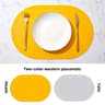 Faux Leather Placemats  Double Sided Washable NonSlip Table Mats For Stylish Dining 10