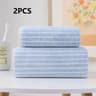 QuickDry Striped Bath Towel  Ultra Absorbent Bathroom  Spa Towel For Home Hotel And Salon 8