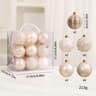Premium Flocked Christmas Ball Ornaments  Elegant Christmas Tree Decorations  Window Display Orname 9