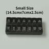 Portable 7 Day Pill Organizer Travel Case With 14 Compartments AM PM Weekly Pill Box 7