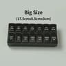Portable 7 Day Pill Organizer Travel Case With 14 Compartments AM PM Weekly Pill Box 12