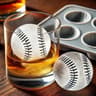 Hockey  Baseball Silicone Ice Mold Set For Cocktails  Hockey Puck Ice Mold  Baseball Ice Cube Tray 6
