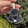 Rotatable Egg Cat Acrylic Keychain Fidget Pendant For Bags  Keys 7
