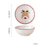 Santa Claus Christmas Ceramic Cookie Jar  Serving Plate Set  Holiday Tableware For Cookies Desserts 7
