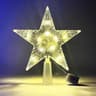 15cm LED Star Christmas Tree Ornament  Transparent LightUp Holiday Decoration 6