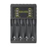 4Slot AA AAA Battery Charger USB Smart Charger With LED Indicators For Rechargeable Batteries 7