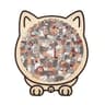 Cat Wooden Puzzle  Colorful AnimalShaped Wooden Jigsaw Decor For Stress Relief  Gifting 6