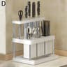 Cutlery Organizer Desktop Utensil Holder With Drainage LargeCapacity Silverware Drying Rack 9