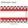 Christmas Party Tableware Set 10Pack Disposable Paper Plates And Cups With Napkins Banner Decor 9