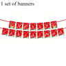 Christmas Party Tableware Set 10Pack Disposable Paper Plates And Cups With Napkins Banner Decor 10