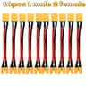 XT60 Parallel Battery Connector 3Way Y Splitter Cable With 14AWG Silicone Wire MaleFemale 7