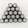 164 Model Car Wheels And Removable Rubber Tires Set For Hot Wheels And Matchbox Customs 112mm 10 Se 4