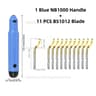 NB1100 Deburring Tool With BS1010 Blades  Precision Burr Remover For Metal Plastic PVC  3D Prints 10