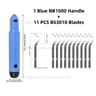 NB1100 Deburring Tool With BS1010 Blades  Precision Burr Remover For Metal Plastic PVC  3D Prints 12