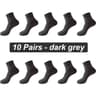 Mens Bamboo Fiber Socks 10 Pairs  Breathable Antibacterial Comfort EU 3846 2