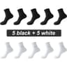 Mens Bamboo Fiber Socks 10 Pairs  Breathable Antibacterial Comfort EU 3846 5