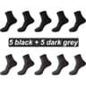 Mens Bamboo Fiber Socks 10 Pairs  Breathable Antibacterial Comfort EU 3846 7