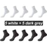 Mens Bamboo Fiber Socks 10 Pairs  Breathable Antibacterial Comfort EU 3846 11