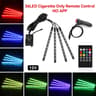 USB Car Interior Ambient Light Strips 48 LED With App And Remote Control 7