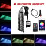 USB Car Interior Ambient Light Strips 48 LED With App And Remote Control 18