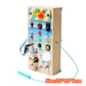 Montessori Busy Board Steering Wheel Dashboard With Lights  Switches  Portable Driving Activity Toy 7