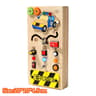 Montessori Busy Board Steering Wheel Dashboard With Lights  Switches  Portable Driving Activity Toy 8