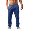 Mens Linen Jogger Pants  Breathable Summer Pants With Easy Stretch Comfort 9