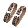 Classic Sleeve Garters For Men  Women  Adjustable Shirt Sleeve Holders With Metal Slider StripePlai 7
