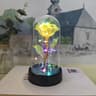 Eternal Rose In Glass Dome With LED Lights  Romantic Eternal Rose Gift Night Light For Her 6