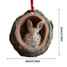 Woodland Animal Acrylic Christmas Ornament 2D Pendant  Raccoon Owl Squirrel Bunny  Bird Tree Decor 9