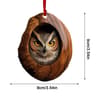 Woodland Animal Acrylic Christmas Ornament 2D Pendant  Raccoon Owl Squirrel Bunny  Bird Tree Decor 11