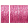 Pink Sparkle Rain Fringe Curtain Backdrop Set 13pcs For Photo Booth  Parties 8
