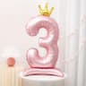 42Inch Princess Crown Number Balloon  Pink Foil Birthday Party Decor 9