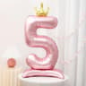 42Inch Princess Crown Number Balloon  Pink Foil Birthday Party Decor 11