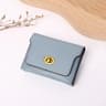Compact Womens Wallet With Hasp Closure  Mini PU Leather Wallet Card  Coin Organizer 9