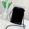 Plush Chic Womens Large Capacity Crossbody Shoulder Bag  Cozy Winter Phone Purse 5
