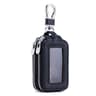 Genuine Leather Zipper Key Wallet Car Key Organizer Pouch 6