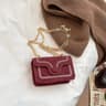 Elegant Embroidered Mini Chain Crossbody Bag  Stylish Women Handbag With Chain Strap  Compact Squar 9