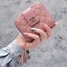 Premium Womens Minimalist Short Wallet  Large Capacity Purse With Tassel Accent 11