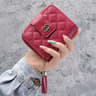 Premium Womens Minimalist Short Wallet  Large Capacity Purse With Tassel Accent 6